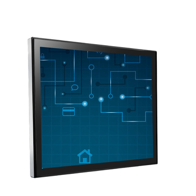 Anti Glare 17 Inch Open Frame Monitor , Capacitive Industrial Touch Screen Monitor