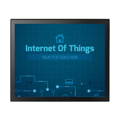 Anti Glare 17 Inch Open Frame Monitor , Capacitive Industrial Touch Screen Monitor